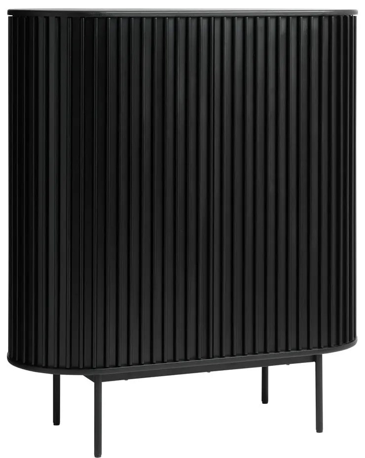 Mobile nero in rovere 125x110 cm Siena - Unique Furniture