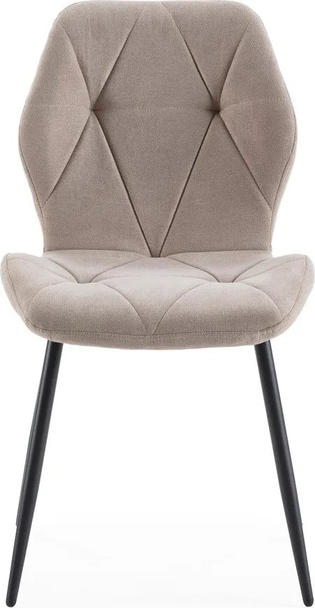 Sedie da pranzo beige in set da 4 Luna - Marckeric