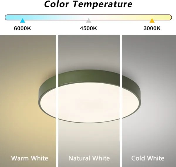 Brilagi - Plafoniera LED POOL LED/60W/230V 3000/4000/6000K 50 cm verde