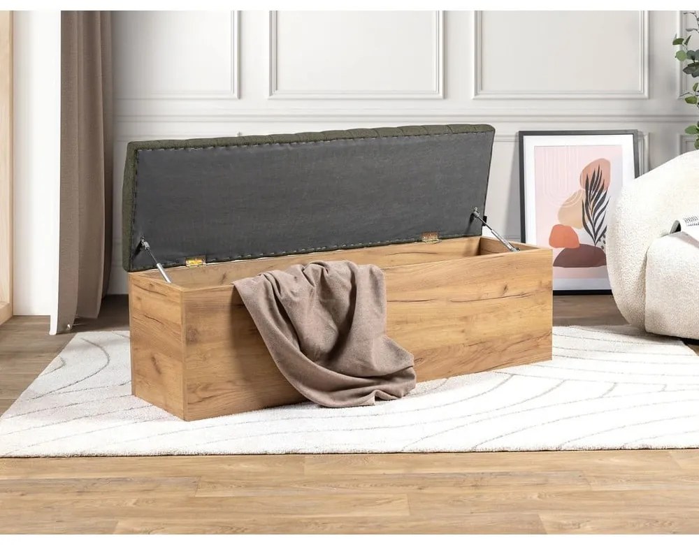 Panca in colore verde e naturale Oceane - Bobochic Paris