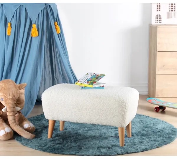 Pouf PIXI 32x61 cm bianco