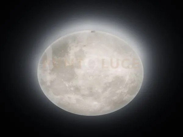 Lunar plafoniera led 40w 4620lm, 3000k con fasi lunari regolabili c...
