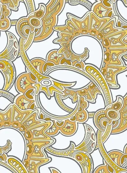 Isidore Leroy Carta da parati Charlotte - Jaune