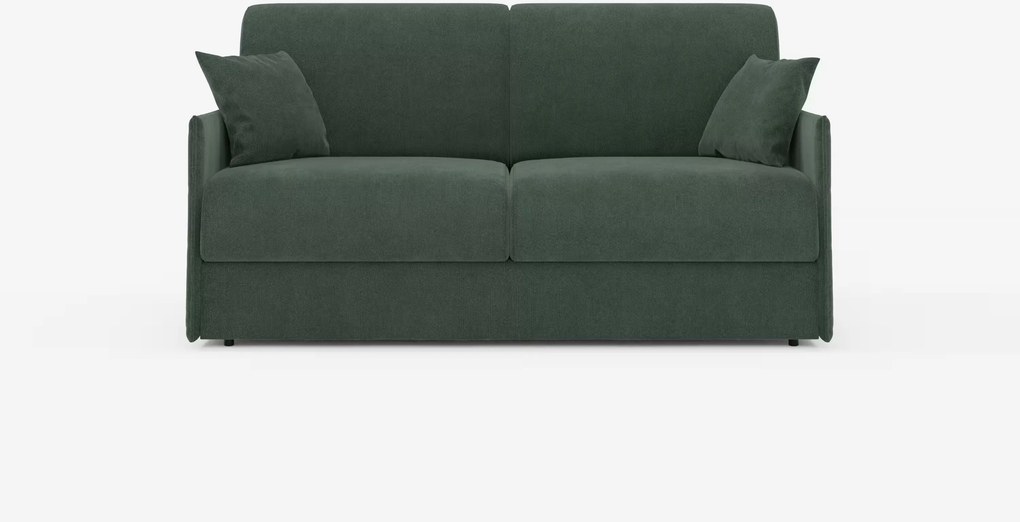Evans divano letto matrimoniale sfoderabile - design compatto e vano porta guanciali in tessuto smacchiabile T23