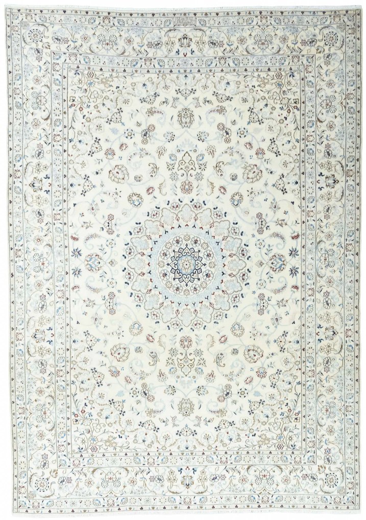 Nain Tappeto 350x250 Beige (Iran) Annodato A Mano