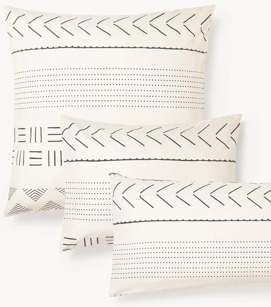 Federa in cotone percalle con motivo boho Kohana