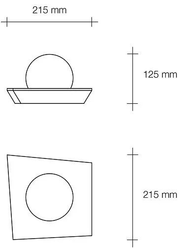 CICLADI Soffitto 1 Luce Sforzin Lampade in gesso