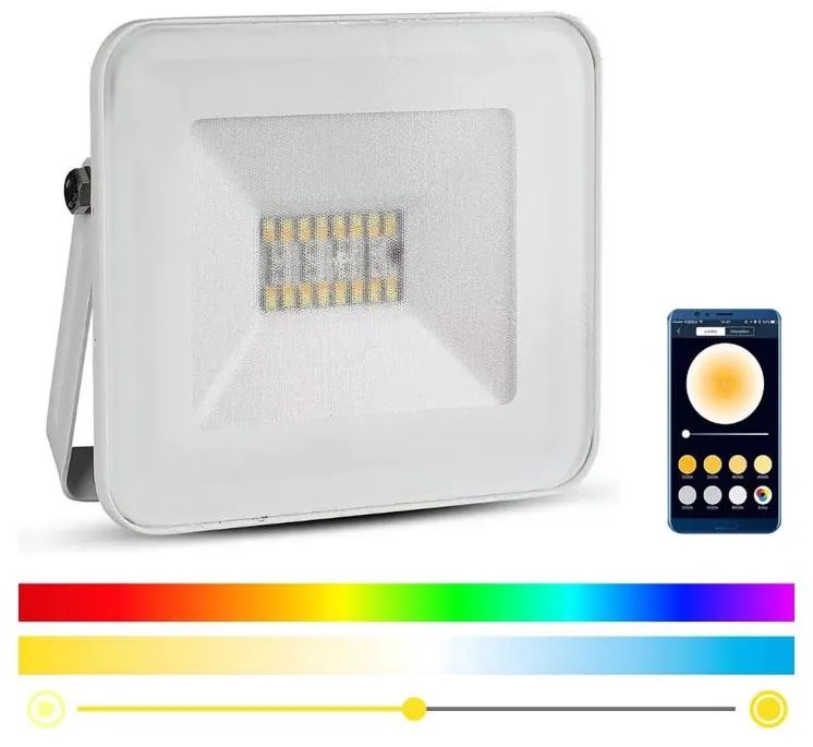Proiettore LED Smart dimmerabile RGB LED/20W/230V IP65 bianco