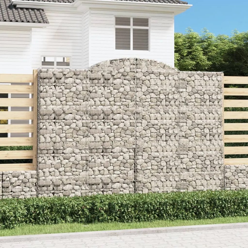 Cesto Gabbione Ad Arco 300x50x220/240 Cm Ferro Zincato /