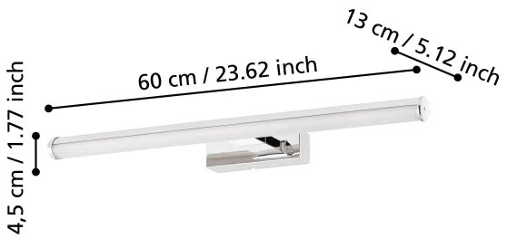 Eglo 97082 - Lampada LED per specchio da bagno VADUMI 1xLED/11W/230V