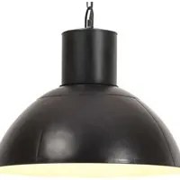 Lampada a Sospensione 25 W Nera Rotonda 48 cm E27 320565