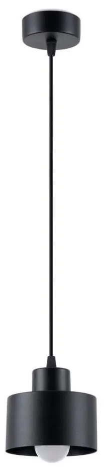 Sollux SL.1132 - Lampadario a cavo SAVAR 1xE27/60W/230V nero