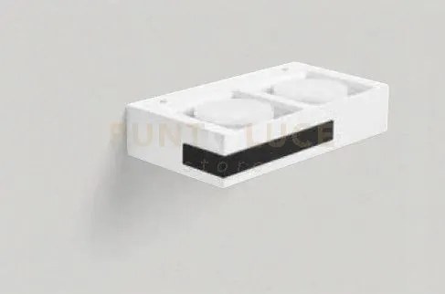 Velia applique a parete 2 luci attacco gx53 nera 24,2cm h.5cm  in g...