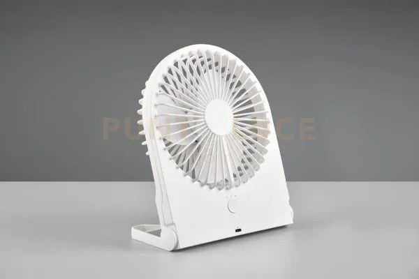 Breezy ventilatore da appoggio bianco 3 velocita' ricaricabile h. 23cm