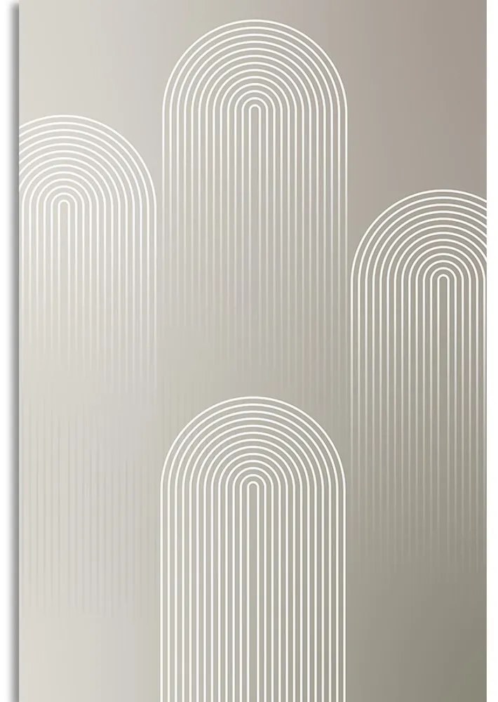 Quadro su tela – Arcobaleno elegante Mid-Century