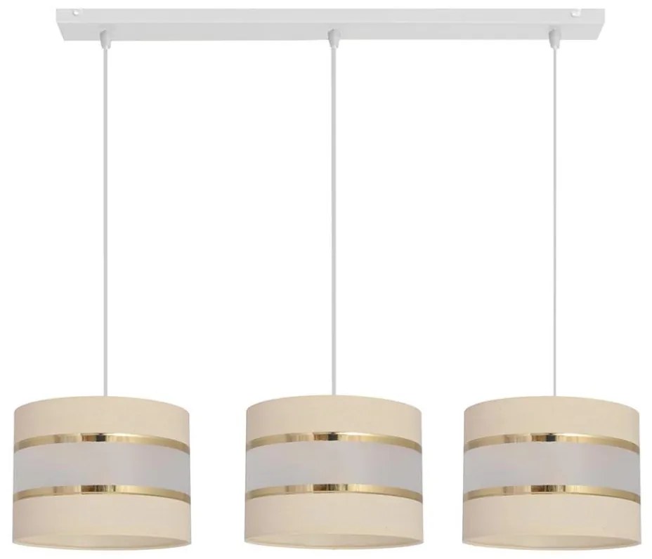 Lampadario su filo HELEN 3xE27/15W/230V crema