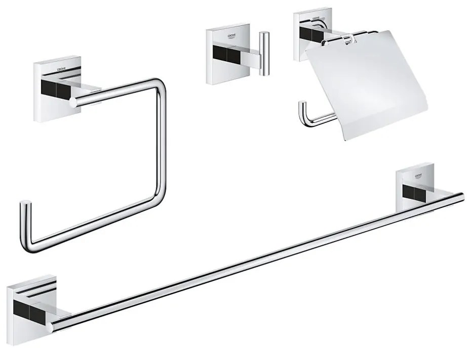 GROHE 41115000 - Set di accessori START CUBE 558 mm cromo lucido