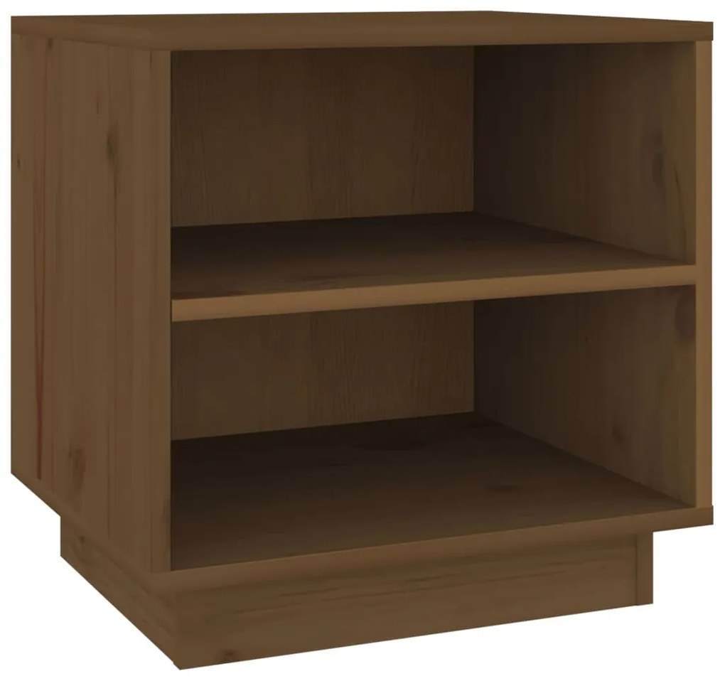 Comodini 2 pz Miele 40x34x40 cm in Legno Massello di Pino