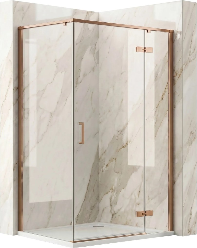 Cabina doccia Rea Bruno 120x90 Brush Copper