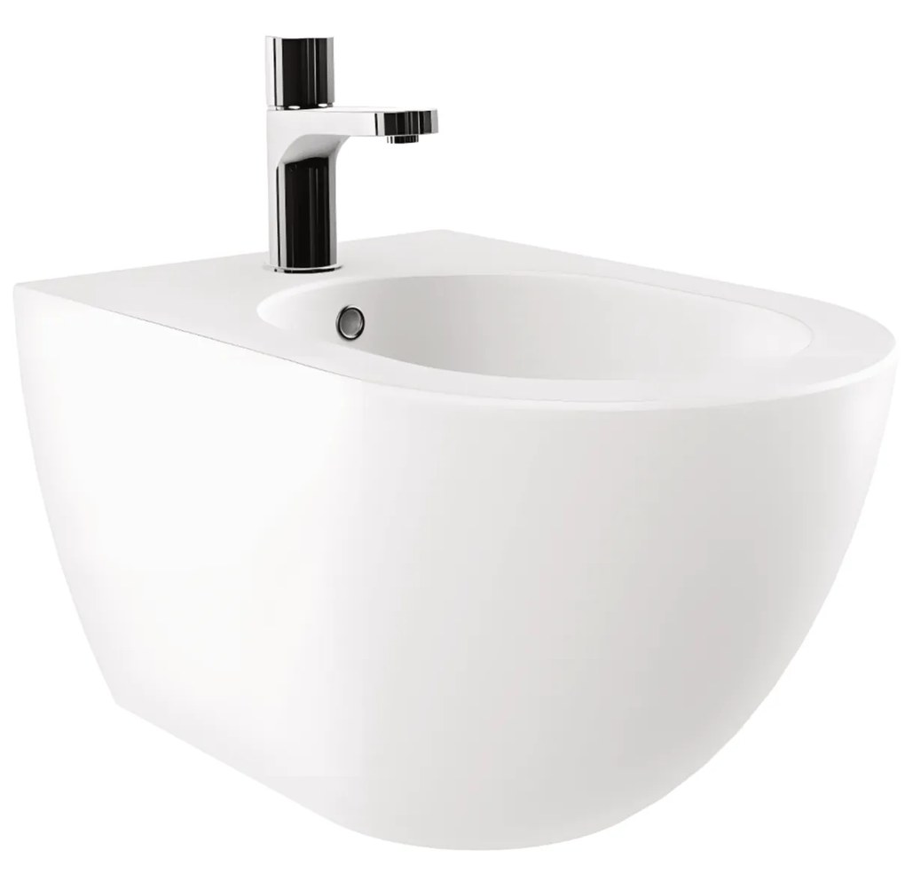 Bidet Sospeso Azzurra Ceramica Bianco Opaco "Comoda"