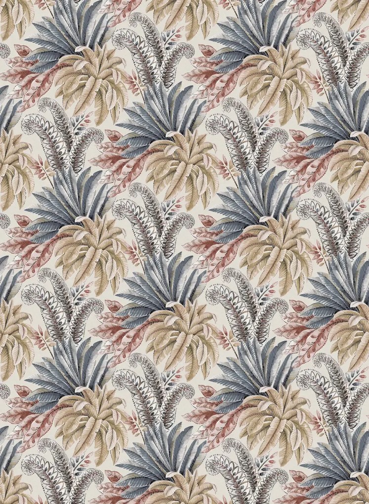 Osborne & Little Tapete Paloma - Terracotta/ Ochre/ Steel