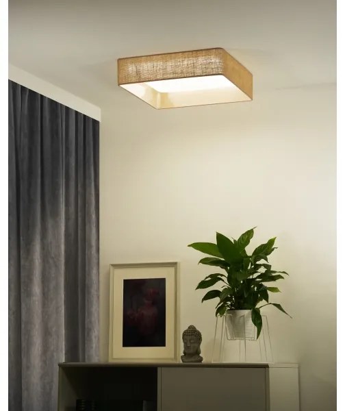 Brilagi-LED Lampada dimmerabile VELVET SQUARE LED/36W/230V Wi-Fi Tuya+telecomando marrone