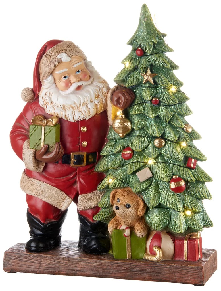 L'ocanera Babbo Natale con Albero " Happy Santa" con luce led