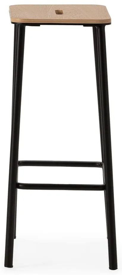 Set di sedie da bar nera 2 pz (altezza della seduta 65 cm) Abba – Marckeric