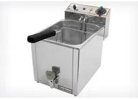 Beckers Friggitrice elettrica FR 10 LT Telaio e vasca in acciaio inox, 3000 Watt