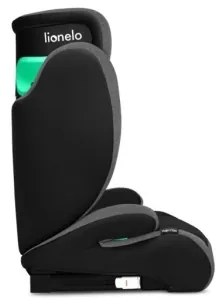Lionelo - Seggiolino auto HUGO i-Dimensioni 100-150 cm nero/grigio