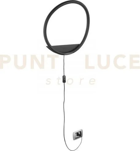 Applique a parete led linger nera 15w 1800lm cct 3000k 4000k 6500k ...