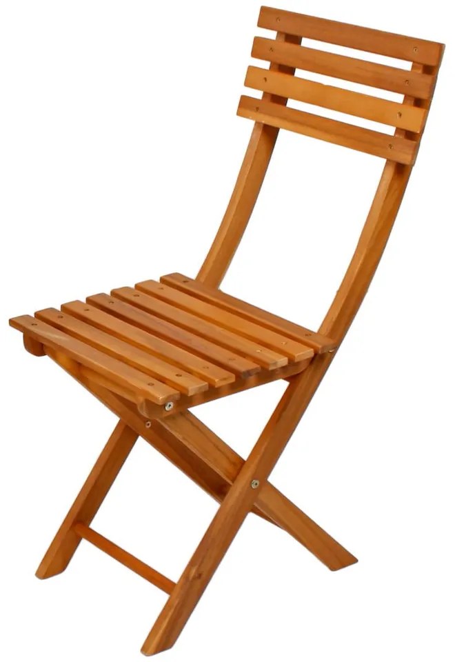 Sedia da esterno di colore naturale in legno massiccio Alameda – Garden Pleasure