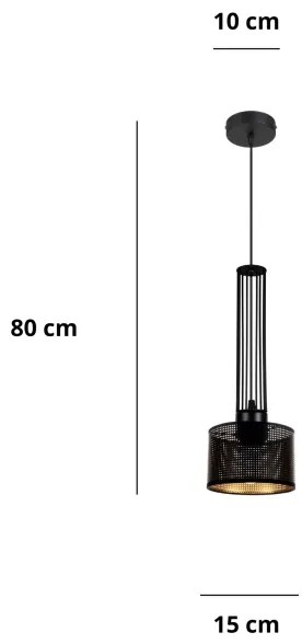 Lampadario a sospensione con filo ELIS 1xE27/60W/230V diametro 15 cm