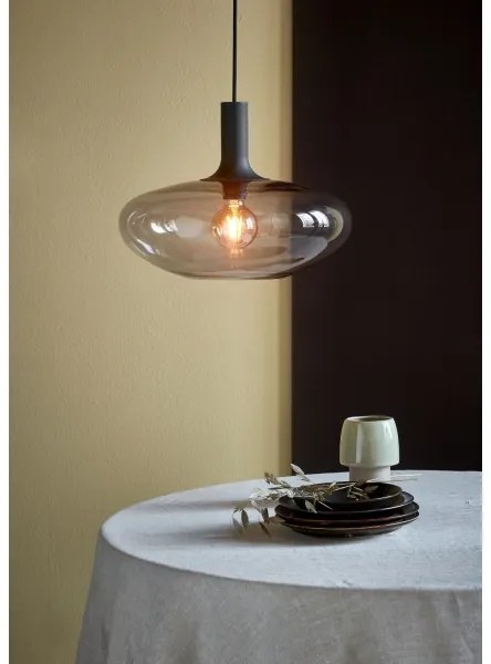 Nordlux - Lampadario a sospensione con filo ALTON 1xE27/60W/230V nero