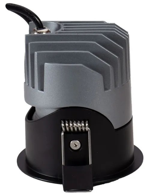 Faro LED da Incasso 10W Nero Ø65mm IP65 CCT, UGR19 con driver Philips Colore Bianco Variabile CCT