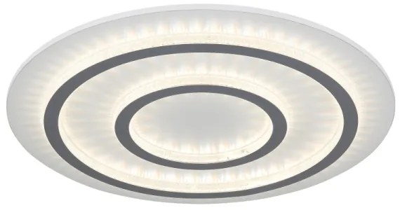 Globo 48042-60W - JAYDEN Lampada da soffitto LED dimmerabile 60W/230V, Ø55 cm, Bianca + Telecomando
