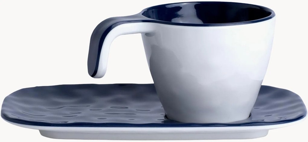 Set di 6 tazzine da caffè con piattino Summer