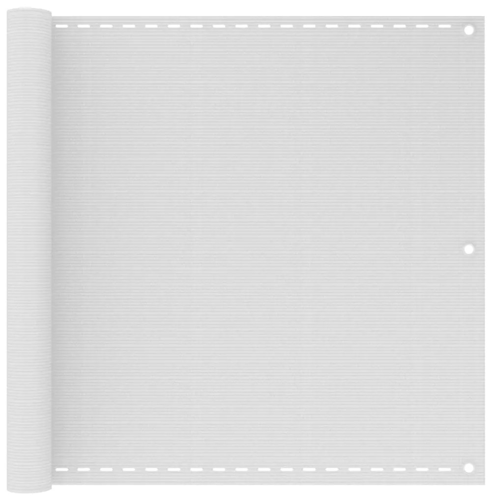 Paravento Da Balcone Bianco 90x500 Cm İn Hdpe /