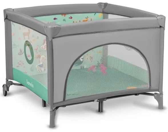 Lionelo - Box gioco MILLE Grigio/Verde