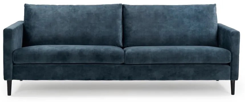 Divano in velluto blu scuro 220 cm Adagio - Scandic