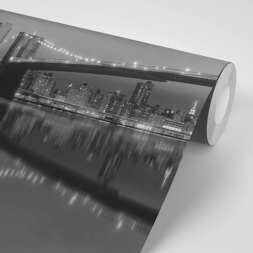 Carta da parati – Ponte in bianco e nero a Manhattan