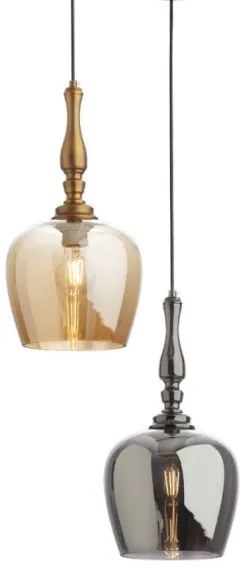 Redo 01-2740 - Lampadario a sospensione con filo TOLL 1xE27/42W/230V bronzo