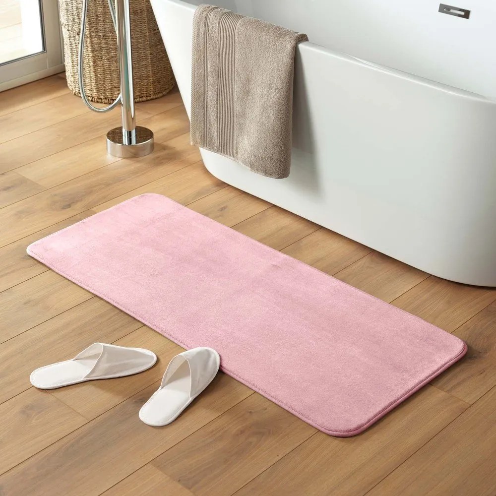 Tappetino da bagno rosa 50x120 cm Vitamine - douceur d'intérieur
