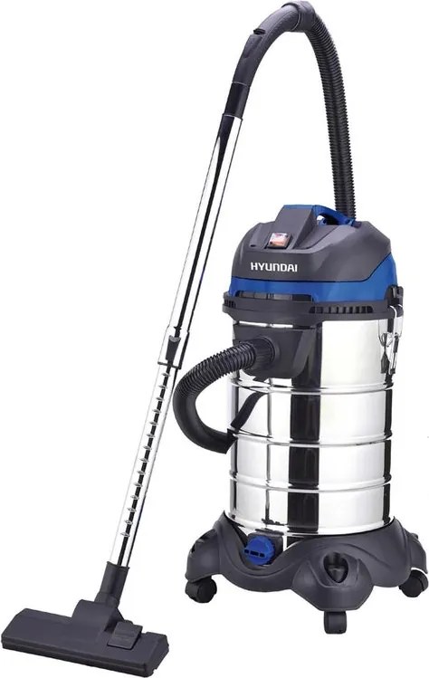 Aspiratore industriale a filo HYUNDAI 45030 serbatoio in inox 30l 1200W 20 kPa