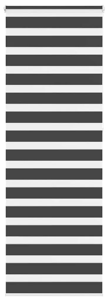 Tenda A Rullo Zebra Nero Larghezza Tessuto 75,9 Cm Poliestere /