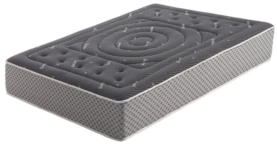 Materasso bifacciale in schiuma media/straordinaria 80x200 cm Premium Black Multizone - Moonia