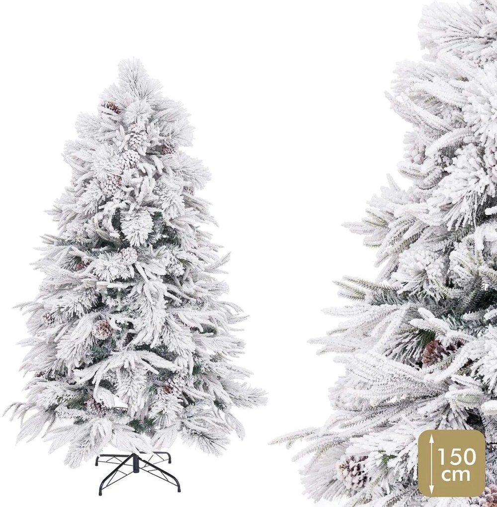 Albero di Natale PVC Polietilene Ananas Nevoso 60 x 60 x 150 cm