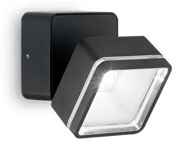 Lampada da parete 6 luci omega ap square nero 4000k