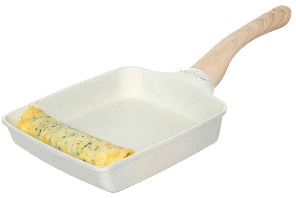 Padella rettangolare 19x15 cm Mini Mania crema