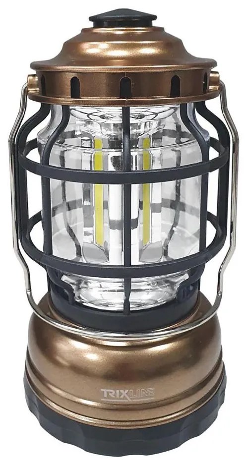 Lampada da campeggio portatile a LED dimmerabile 3xLED/3W/3xAA IPX4 oro